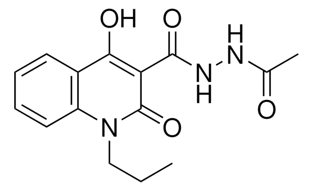 4-HO-2-OXO-1-PROPYL-1,2-DIHYDRO-QUINOLINE-3-CARBOXYLIC ACID N'-ACETYL-HYDRAZIDE AldrichCPR