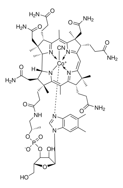 Cyanocobalamin (Vitamin B12) solution 1.0&#160;mg/mL in methanol, ampule of 1&#160;mL, certified reference material, Cerilliant&#174;