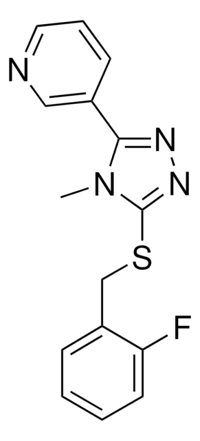 3-(5-((2-FLUOROBENZYL)THIO)-4-METHYL-4H-1,2,4-TRIAZOL-3-YL)PYRIDINE AldrichCPR