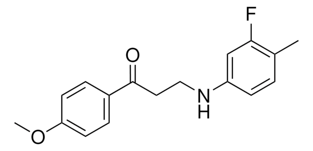 3-(3-FLUORO-4-METHYLANILINO)-1-(4-METHOXYPHENYL)-1-PROPANONE AldrichCPR