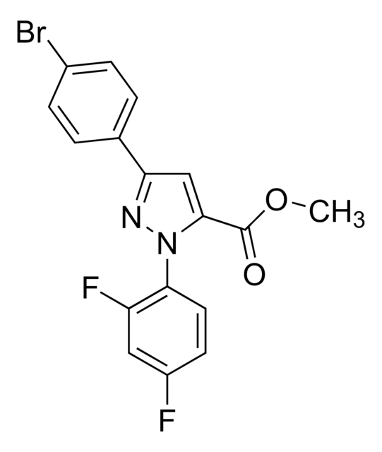 Methyl 3-(4-bromophenyl)-1-(2,4-difluorophenyl)-1H-pyrazole-5-carboxylate AldrichCPR