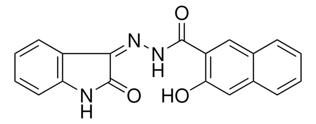 3-HO-NAPHTHALENE-2-CARBOXYLIC ACID (2-OXO-1,2-DIHYDRO-INDOL-3-YLIDENE)-HYDRAZIDE AldrichCPR