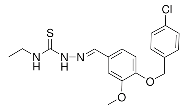 4-((4-CHLOROBENZYL)OXY)-3-METHOXYBENZALDEHYDE N-ETHYLTHIOSEMICARBAZONE AldrichCPR