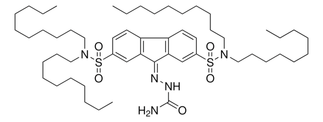 9-[(AMINOCARBONYL)HYDRAZONO]-N(2),N(2),N(7),N(7)-TETRAKISDECYL-9H-FLUORENE-2,7-DISULFONAMIDE AldrichCPR