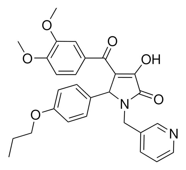 4-(3,4-DIMETHOXYBENZOYL)-3-HYDROXY-5-(4-PROPOXYPHENYL)-1-(3-PYRIDINYLMETHYL)-1,5-DIHYDRO-2H-PYRROL-2-ONE AldrichCPR