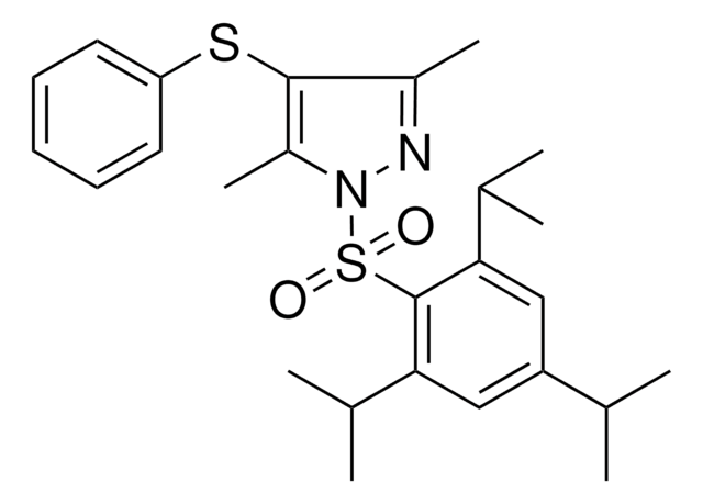 3,5-DIMETHYL-1-((2,4,6-TRIISOPROPYLPHENYL)SULFONYL)-1H-PYRAZOL-4-YL PH SULFIDE AldrichCPR