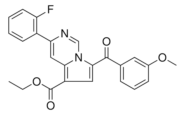 ET 3-(2-FLUOROPHENYL)-7-(3-METHOXYBENZOYL)PYRROLO(1,2-C)PYRIMIDINE-5-CARBOXYLATE AldrichCPR