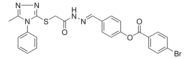 4(2-(((5-ME-4-PH-4H-1,2,4-TRIAZOL-3-YL)THIO)AC)CARBOHYDRAZONOYL)PH 4-BR-BENZOATE AldrichCPR