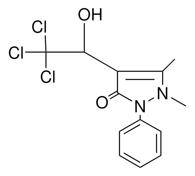 2,3-DIMETHYL-4-(1-HYDROXY-2,2,2-TRICHLOROETHYL)-1-PHENYL-3-PYRAZOLIN-5-ONE AldrichCPR
