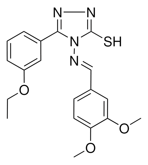 4-{[(E)-(3,4-DIMETHOXYPHENYL)METHYLIDENE]AMINO}-5-(3-ETHOXYPHENYL)-4H-1,2,4-TRIAZOLE-3-THIOL AldrichCPR