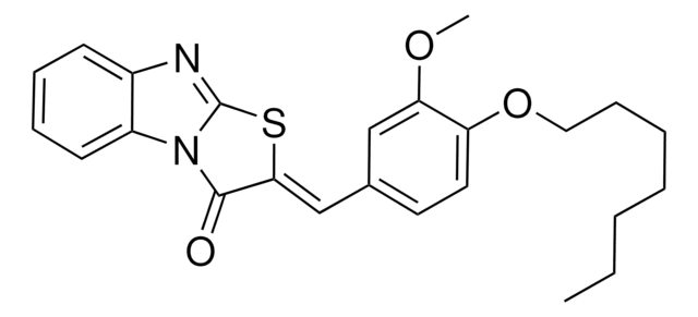 2-(4-(HEPTYLOXY)-3-METHOXYBENZYLIDENE)(1,3)THIAZOLO(3,2-A)BENZIMIDAZOL-3(2H)-ONE AldrichCPR
