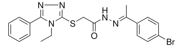 N'-(1-(4-BR-PH)ETHYLIDENE)2((4-ET-5-PH-4H-1,2,4-TRIAZOL-3-YL)THIO)ACETOHYDRAZIDE AldrichCPR