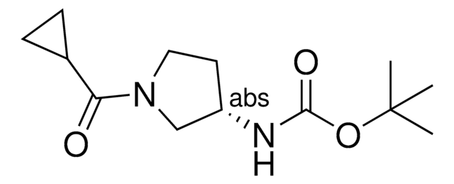 tert-Butyl (3S)-1-(cyclopropylcarbonyl)-3-pyrrolidinylcarbamate AldrichCPR