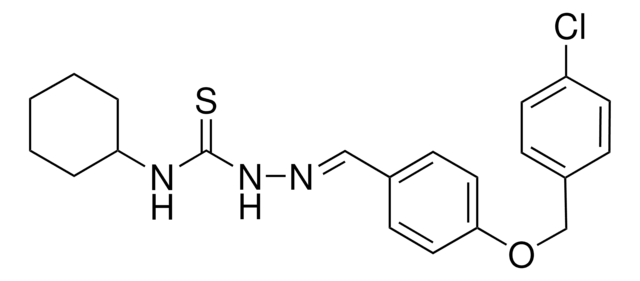 4-((4-CHLOROBENZYL)OXY)BENZALDEHYDE N-CYCLOHEXYLTHIOSEMICARBAZONE AldrichCPR