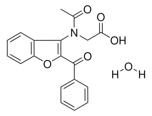 (ACETYL(2-BENZOYL-1-BENZOFURAN-3-YL)AMINO)ACETIC ACID HYDRATE AldrichCPR