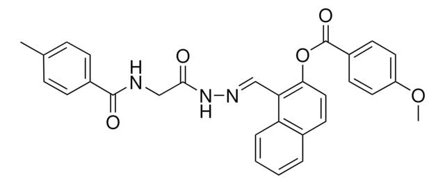 1-(2-(((4-METHYLBENZOYL)AMINO)AC)CARBOHYDRAZONOYL)-2-NAPHTHYL 4-METHOXYBENZOATE AldrichCPR