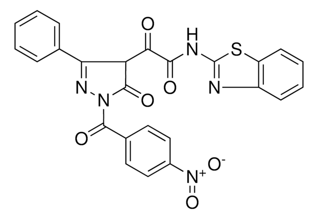 N-(1,3-BENZOTHIAZOL-2-YL)-2-[1-(4-NITROBENZOYL)-5-OXO-3-PHENYL-4,5-DIHYDRO-1H-PYRAZOL-4-YL]-2-OXOACETAMIDE AldrichCPR