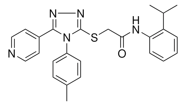 N-(2-ISOPROPYLPHENYL)-2-{[4-(4-METHYLPHENYL)-5-(4-PYRIDINYL)-4H-1,2,4-TRIAZOL-3-YL]SULFANYL}ACETAMIDE AldrichCPR