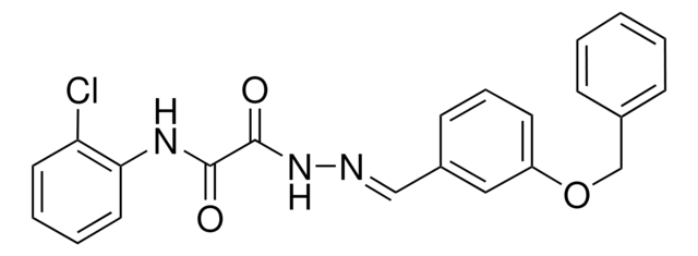2-(2-(3-(BENZYLOXY)BENZYLIDENE)HYDRAZINO)-N-(2-CHLOROPHENYL)-2-OXOACETAMIDE AldrichCPR