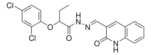 2-(2,4-DICHLOROPHENOXY)-N'-[(E)-(2-OXO-1,2-DIHYDRO-3-QUINOLINYL)METHYLIDENE]BUTANOHYDRAZIDE AldrichCPR