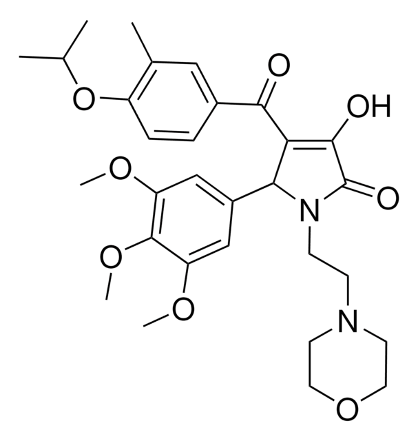3-HYDROXY-4-(4-ISOPROPOXY-3-METHYLBENZOYL)-1-[2-(4-MORPHOLINYL)ETHYL]-5-(3,4,5-TRIMETHOXYPHENYL)-1,5-DIHYDRO-2H-PYRROL-2-ONE AldrichCPR