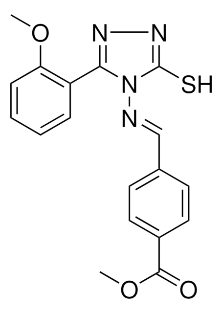 ME 4-(((3-MERCAPTO-5-(2-METHOXYPHENYL)-4H-1,2,4-TRIAZOL-4-YL)IMINO)ME)BENZOATE AldrichCPR