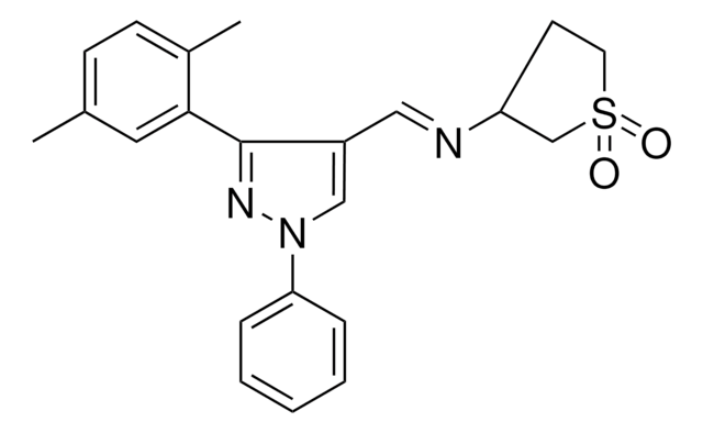 N-{(E)-[3-(2,5-DIMETHYLPHENYL)-1-PHENYL-1H-PYRAZOL-4-YL]METHYLIDENE}TETRAHYDRO-3-THIOPHENAMINE 1,1-DIOXIDE AldrichCPR