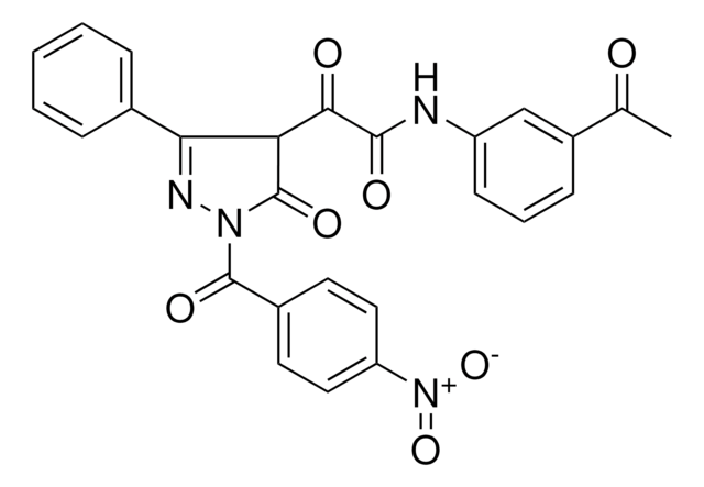 N-(3-ACETYLPHENYL)-2-[1-(4-NITROBENZOYL)-5-OXO-3-PHENYL-4,5-DIHYDRO-1H-PYRAZOL-4-YL]-2-OXOACETAMIDE AldrichCPR