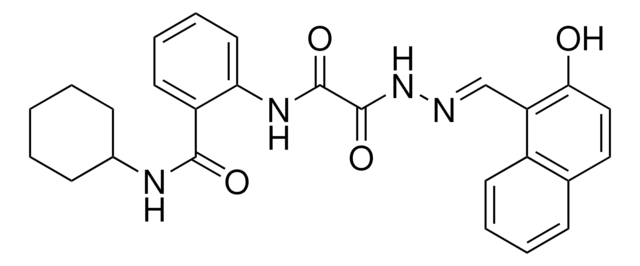 N-CYCLOHEXYL-2(((2-((2-HO-1-NAPHTHYL)METHYLENE)HYDRAZINO)(OXO)AC)AMINO)BENZAMIDE AldrichCPR