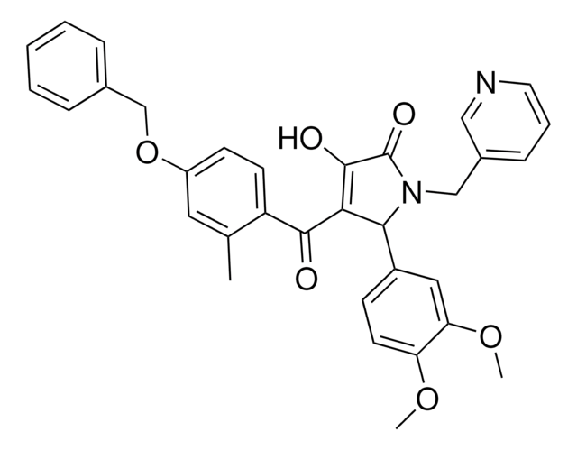 4-[4-(BENZYLOXY)-2-METHYLBENZOYL]-5-(3,4-DIMETHOXYPHENYL)-3-HYDROXY-1-(3-PYRIDINYLMETHYL)-1,5-DIHYDRO-2H-PYRROL-2-ONE AldrichCPR