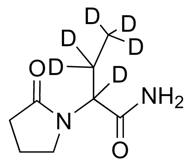 左乙拉西坦-D 6 溶液 1.0&#160;mg/mL in methanol, ampule of 1&#160;mL, certified reference material, Cerilliant&#174;