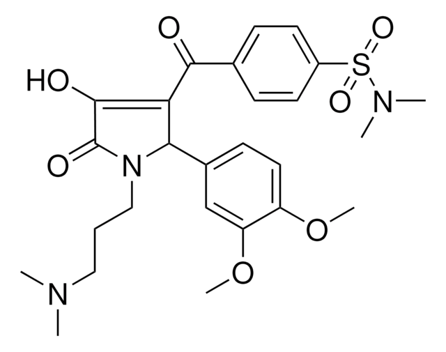 4-({2-(3,4-DIMETHOXYPHENYL)-1-[3-(DIMETHYLAMINO)PROPYL]-4-HYDROXY-5-OXO-2,5-DIHYDRO-1H-PYRROL-3-YL}CARBONYL)-N,N-DIMETHYLBENZENESULFONAMIDE AldrichCPR