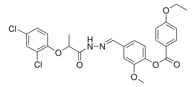 4-((E)-{[2-(2,4-DICHLOROPHENOXY)PROPANOYL]HYDRAZONO}METHYL)-2-METHOXYPHENYL 4-ETHOXYBENZOATE AldrichCPR