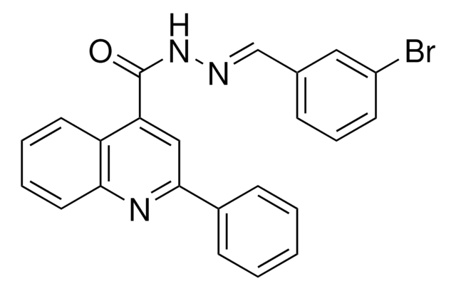 2-PHENYL-QUINOLINE-4-CARBOXYLIC ACID (3-BROMO-BENZYLIDENE)-HYDRAZIDE AldrichCPR
