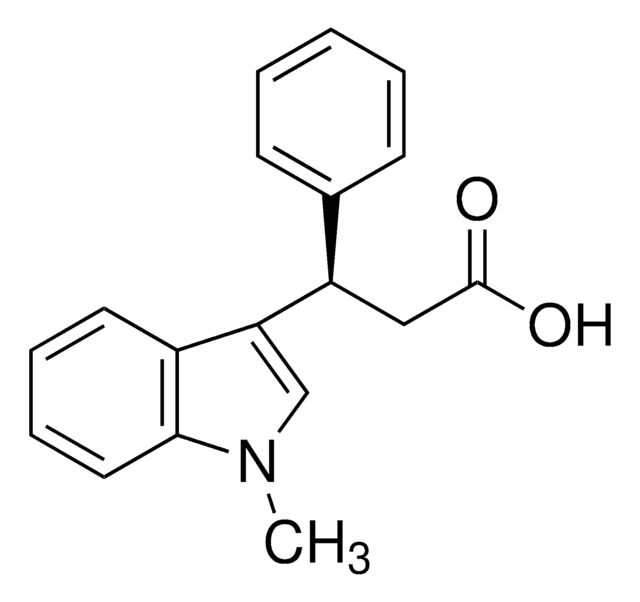 (3R)-(&#8722;)-3-(methyl-1H-indol-3-yl)-3-phenylpropionic acid 97%