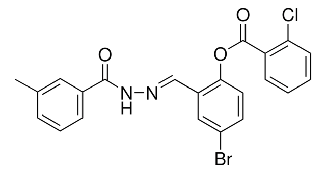 4-BROMO-2-(2-(3-METHYLBENZOYL)CARBOHYDRAZONOYL)PHENYL 2-CHLOROBENZOATE AldrichCPR