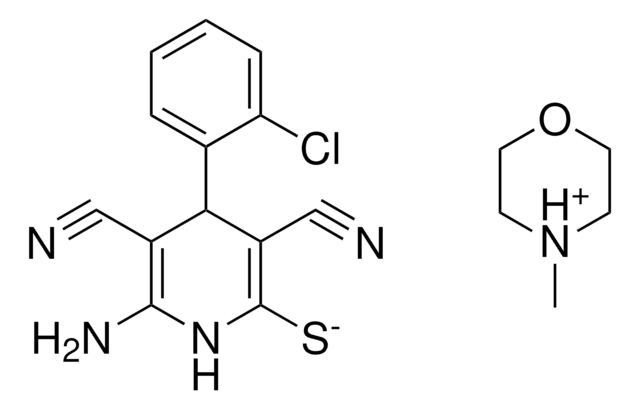 4-ME-MORPHOLIN-4-IUM, 6-AMINO-4-(2-CL-PH)-3,5-DICYANO-1,4-2H-PYRIDINE-2-THIOLATE AldrichCPR