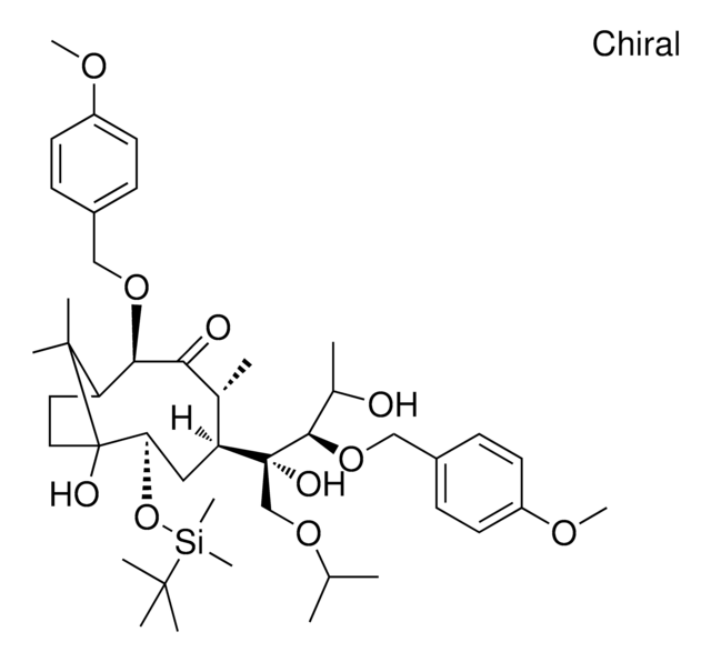 (2R,4R,5S,7R)-7-(TERT-BUTYLDIMETHYLSILYLOXY)-5-((2S,3R)-2,4-DIHYDROXY-1-ISOPROPOXY-3-(4-METHOXYBENZYLOXY)PENTAN-2-YL)-8-HYDROXY-2-(4-METHOXYBENZYLOXY)-4,11,11-TRIMETHYLBICYCLO[6.2.1]UNDECAN-3-ONE AldrichCPR
