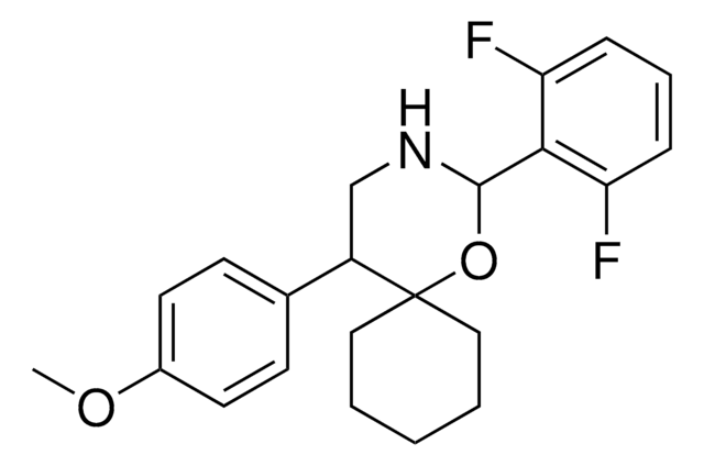 DMBO An oxazine that appears to mimic the pyranosidic moiety of heparin sulfate, and is shown to interact directly with several growth factors and cytokines including VEGF, TNF-&#945; and heparin-binding-EGF in a surface plasmon resonance assay.