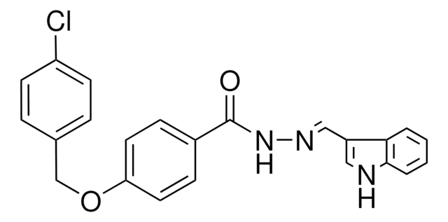 4-((4-CHLOROBENZYL)OXY)-N'-(1H-INDOL-3-YLMETHYLENE)BENZOHYDRAZIDE AldrichCPR