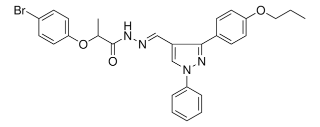 2-(4-BROMOPHENOXY)-N'-{(E)-[1-PHENYL-3-(4-PROPOXYPHENYL)-1H-PYRAZOL-4-YL]METHYLIDENE}PROPANOHYDRAZIDE AldrichCPR