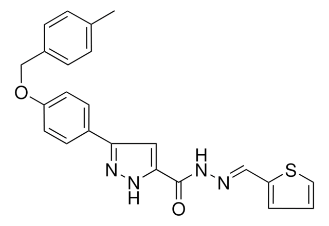 3-(4-((4-ME-BENZYL)OXY)PH)-N'-(2-THIENYLMETHYLENE)-1H-PYRAZOLE-5-CARBOHYDRAZIDE AldrichCPR