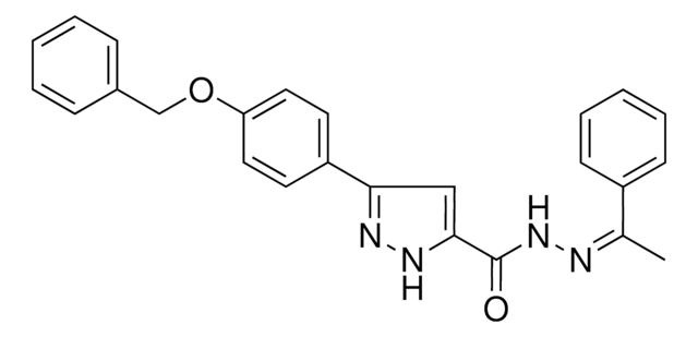5-(4-BENZYLOXY-PH)-2H-PYRAZOLE-3-CARBOXYLIC ACID (1-PHENYL-ETHYLIDENE)-HYDRAZIDE AldrichCPR