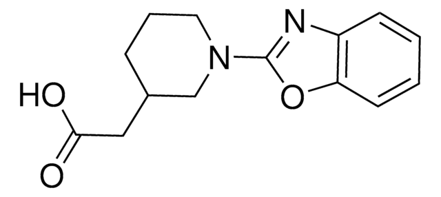 [1-(1,3-Benzoxazol-2-yl)-3-piperidinyl]acetic acid AldrichCPR