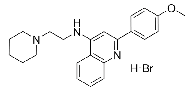 N-(2-(4-METHOXYPHENYL)-4-QUINOLINYL)-N-(2-(1-PIPERIDINYL)ETHYL)AMINE HYDROBROMIDE AldrichCPR