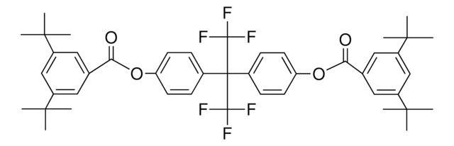 4-[1-{4-[(3,5-DITERT-BUTYLBENZOYL)OXY]PHENYL}-2,2,2-TRIFLUORO-1-(TRIFLUOROMETHYL)ETHYL]PHENYL 3,5-DITERT-BUTYLBENZOATE AldrichCPR