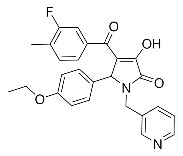5-(4-ETHOXYPHENYL)-4-(3-FLUORO-4-METHYLBENZOYL)-3-HYDROXY-1-(3-PYRIDINYLMETHYL)-1,5-DIHYDRO-2H-PYRROL-2-ONE AldrichCPR
