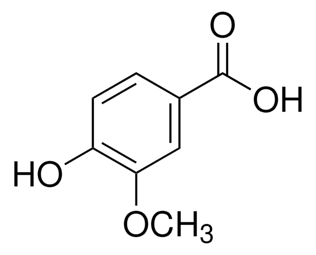 Vanillic acid certified reference material, TraceCERT&#174;, Manufactured by: Sigma-Aldrich Production GmbH, Switzerland