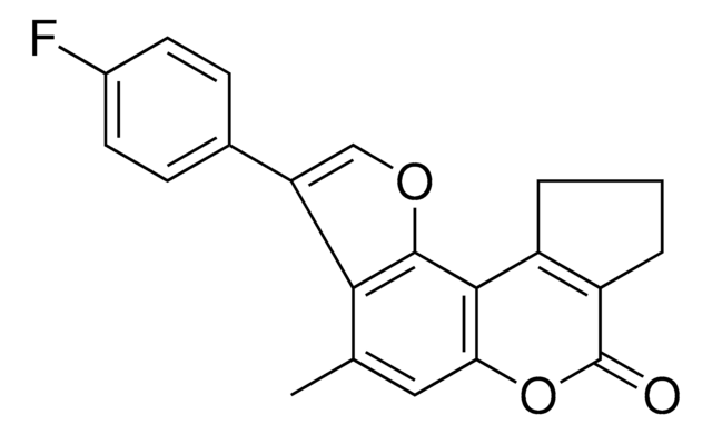 3-(4-FLUOROPHENYL)-4-ME-9,10-DIHYDROCYCLOPENTA(C)FURO(2,3-F)CHROMEN-7(8H)-ONE AldrichCPR