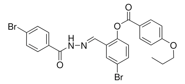 4-BROMO-2-(2-(4-BROMOBENZOYL)CARBOHYDRAZONOYL)PHENYL 4-PROPOXYBENZOATE AldrichCPR